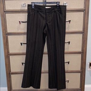 Alice & Olivia Wool Striped Pants; Sz 8